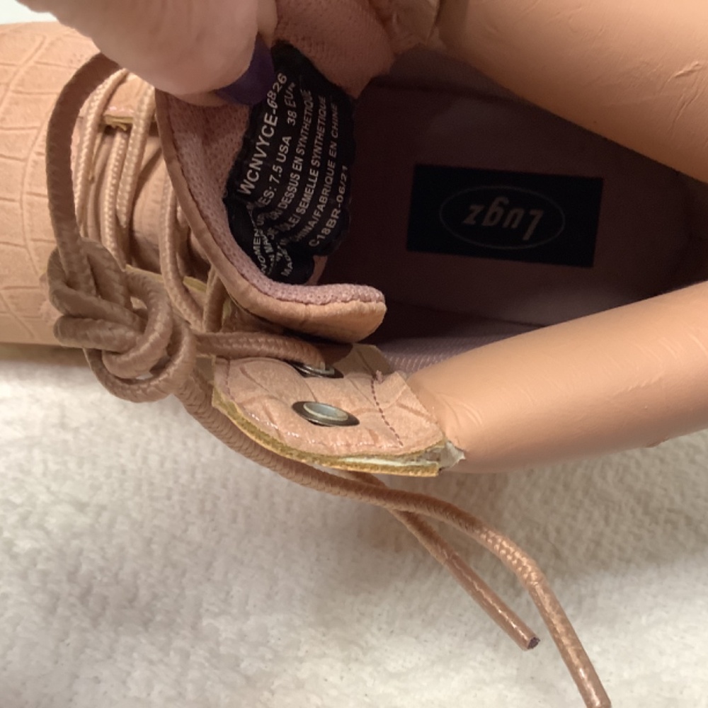 NWT LUGZ ankle booties camel/beige moto combat - Picture 11 of 15